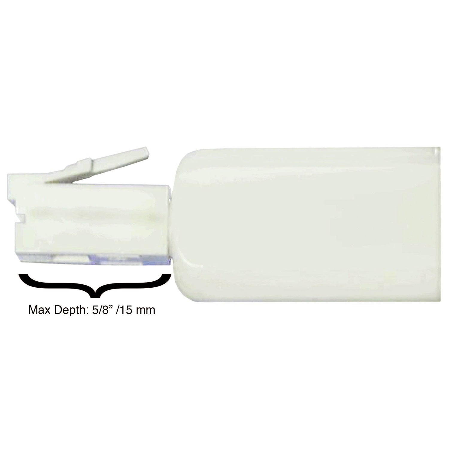 Softalk Rotating 360 Telephone Cord Detangler, White
