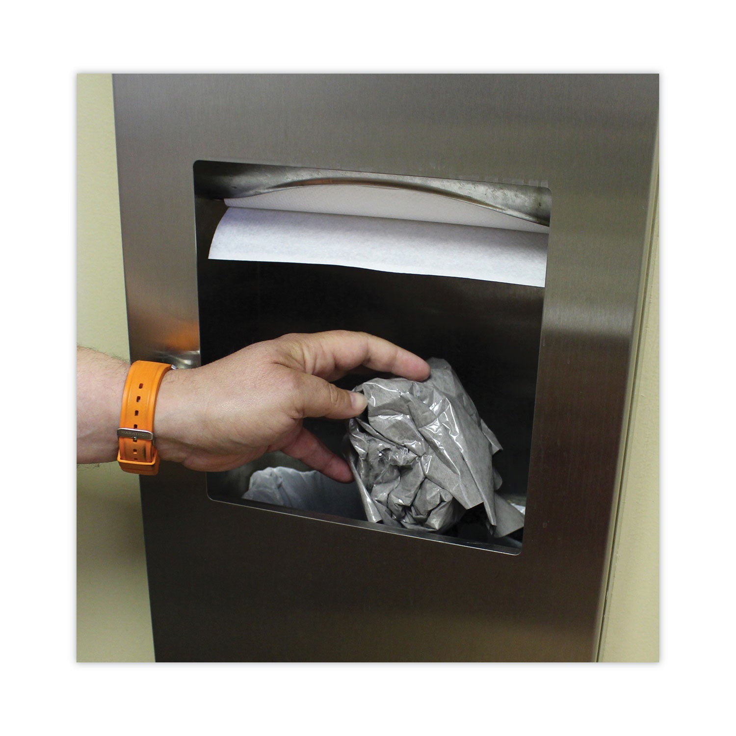 TOLCO Komodo Urinal Mat, 18 x 20, Gray, 6/Carton