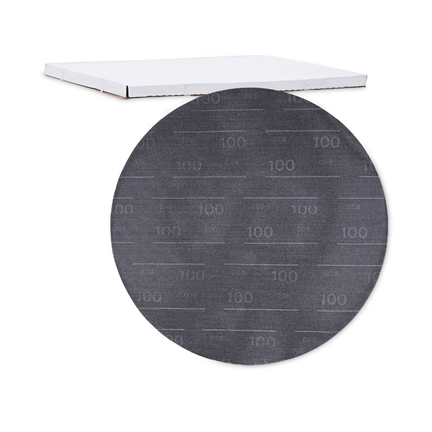 Boardwalk Sanding Screens, 20" Diameter, 100 Grit, Black, 10/Carton