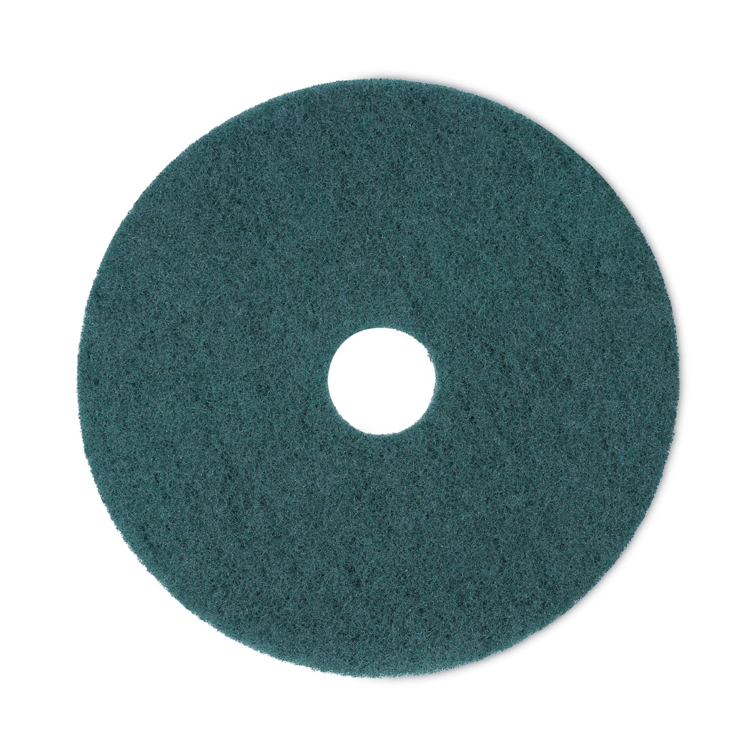 Boardwalk Heavy-Duty Scrubbing Floor Pads, 18" Diameter, Green, 5/Carton