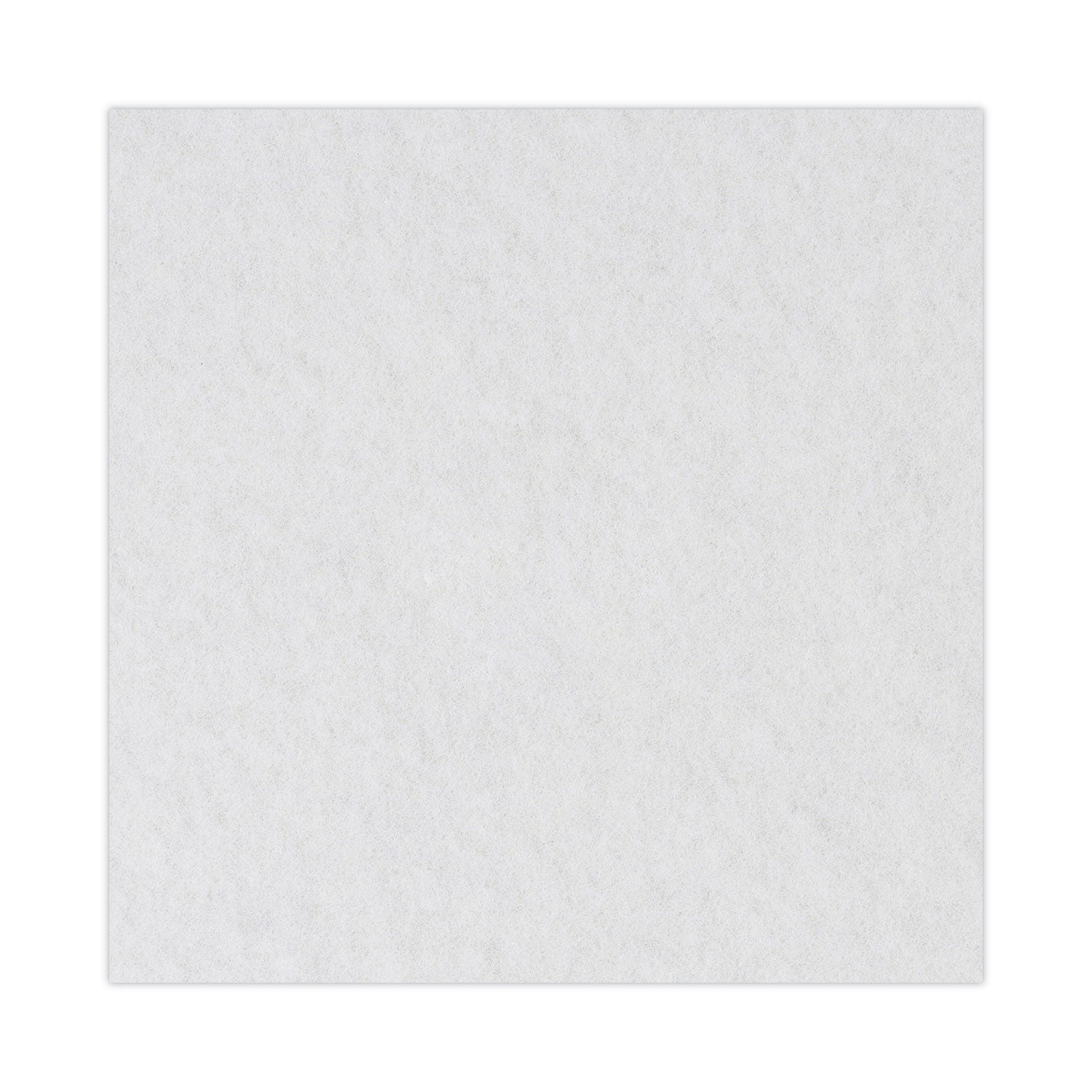 Boardwalk Polishing Floor Pads, 14" Diameter, White, 5/Carton
