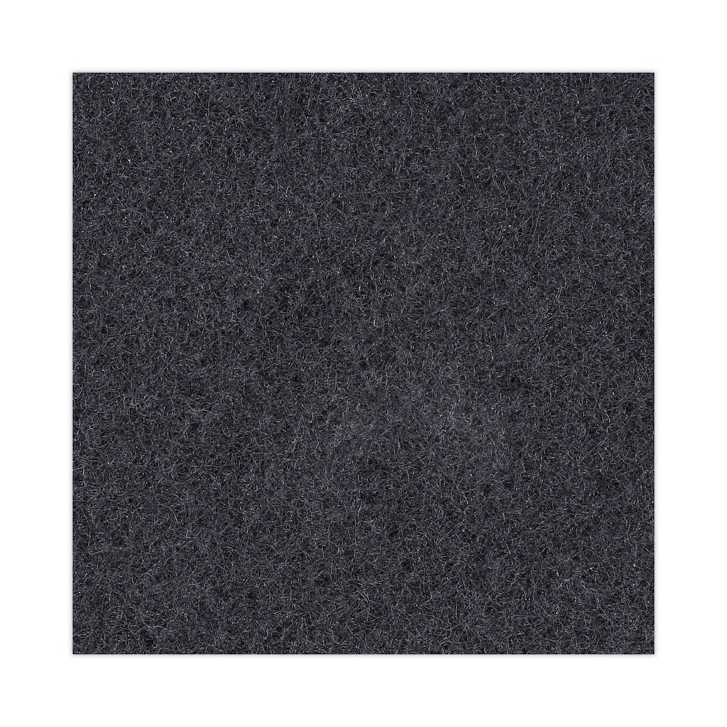 Boardwalk Stripping Floor Pads, 13" Diameter, Black, 5/Carton