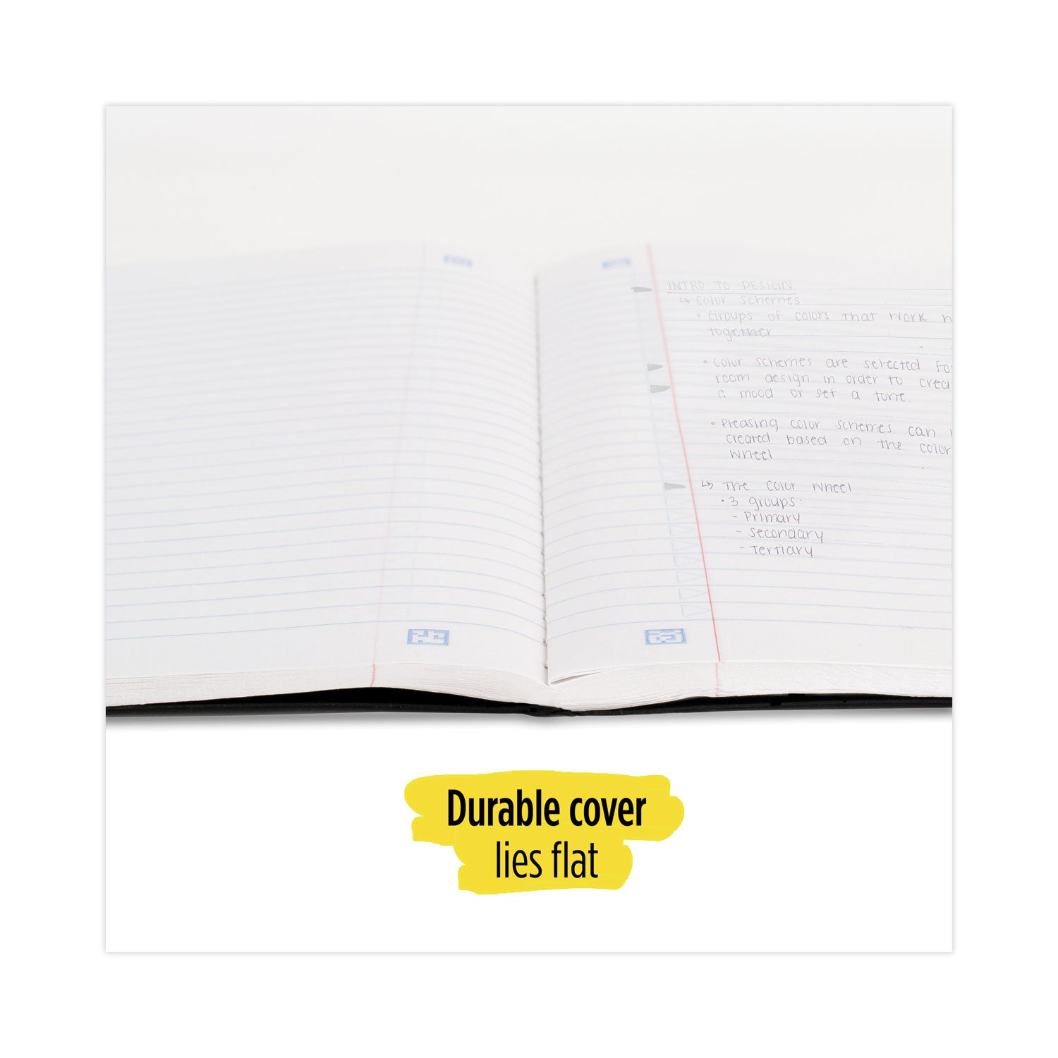 Five Star Composition Book, Medium/College Rule, Randomly Assorted Covers (Black/Blue/Green/Red/Yellow), 9.75 x 7.5, 100 Sheets