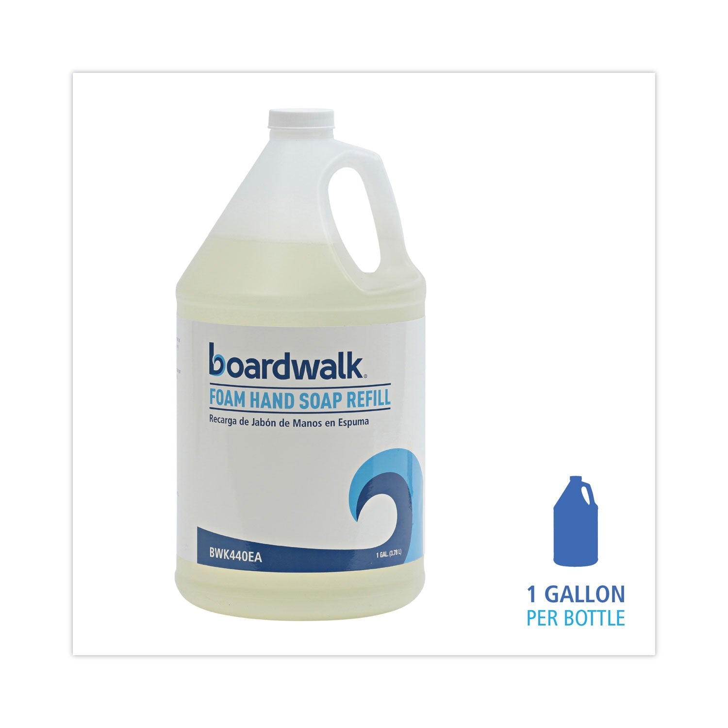 Boardwalk Foaming Hand Soap, Herbal Mint Scent, 1 gal Bottle, 4/Carton
