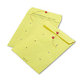 Quality Park Colored Paper String and Button Interoffice Envelope, #97, One-Sided Five-Column Format, 10 x 13, Yellow, 100/Box