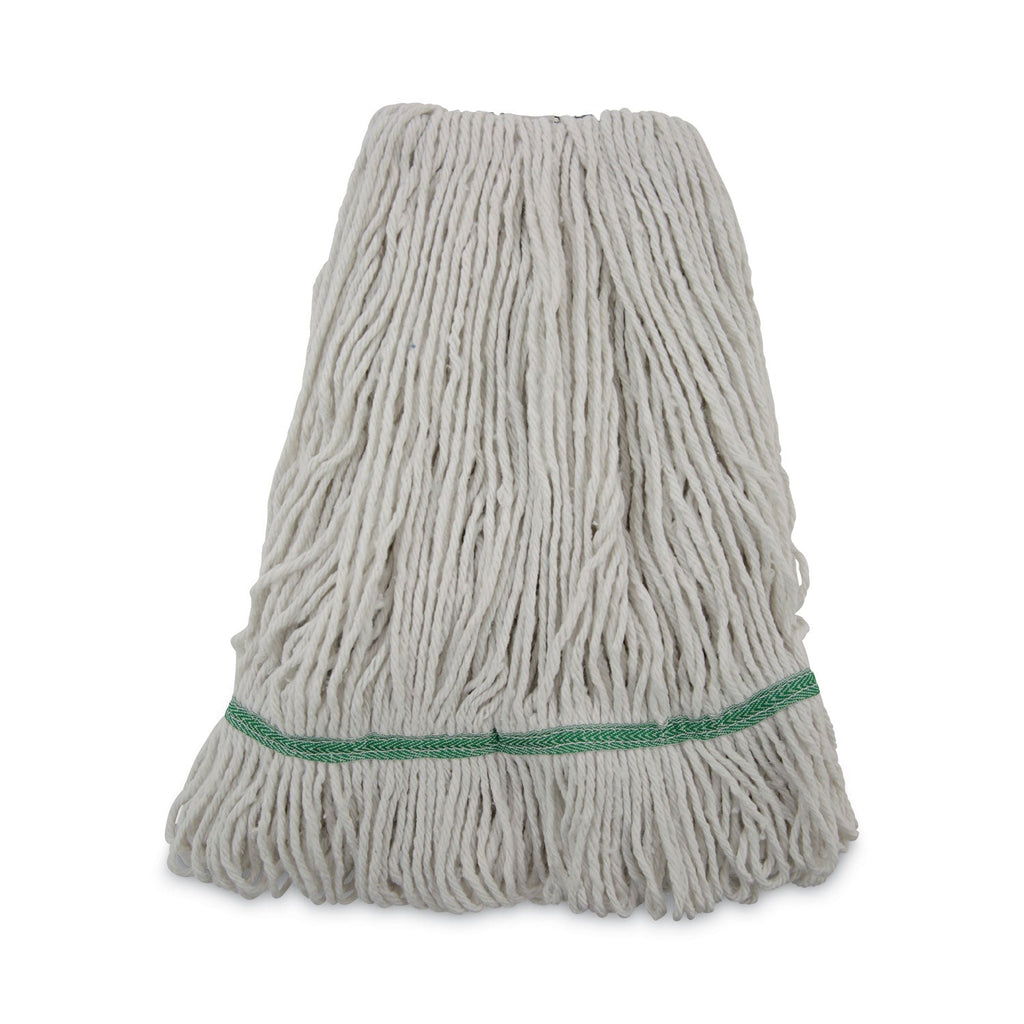 Boardwalk Mop Head, Premium Standard Head, Cotton/Rayon Fiber, Medium, White