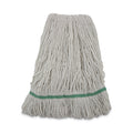 Boardwalk Mop Head, Premium Standard Head, Cotton/Rayon Fiber, Medium, White