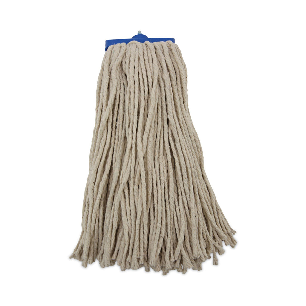 Boardwalk Cut-End Lie-Flat Wet Mop Head, Cotton, 16oz, White