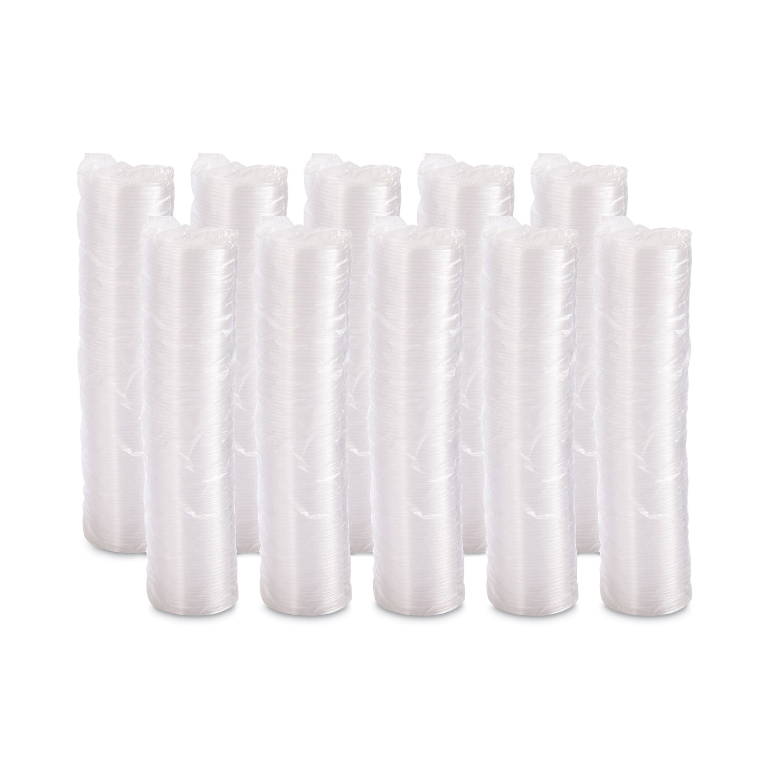 Dart Non-Vented Container Lids, Clear, Plastic, 100/Pack, 10 Packs/Carton
