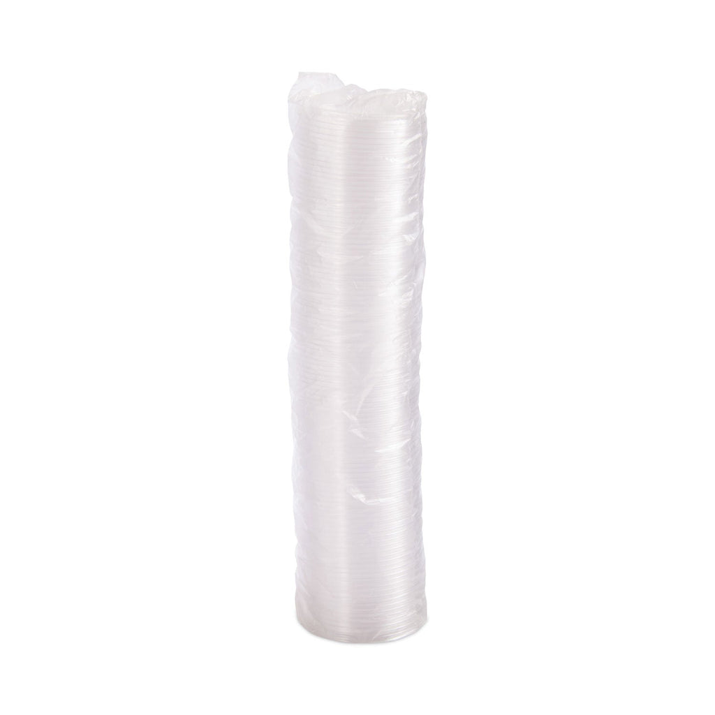 Dart Non-Vented Container Lids, Clear, Plastic, 100/Pack, 10 Packs/Carton