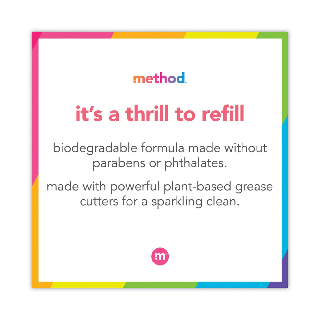 Method Dish Soap Refill, Clementine Scent, 36 oz Pouch