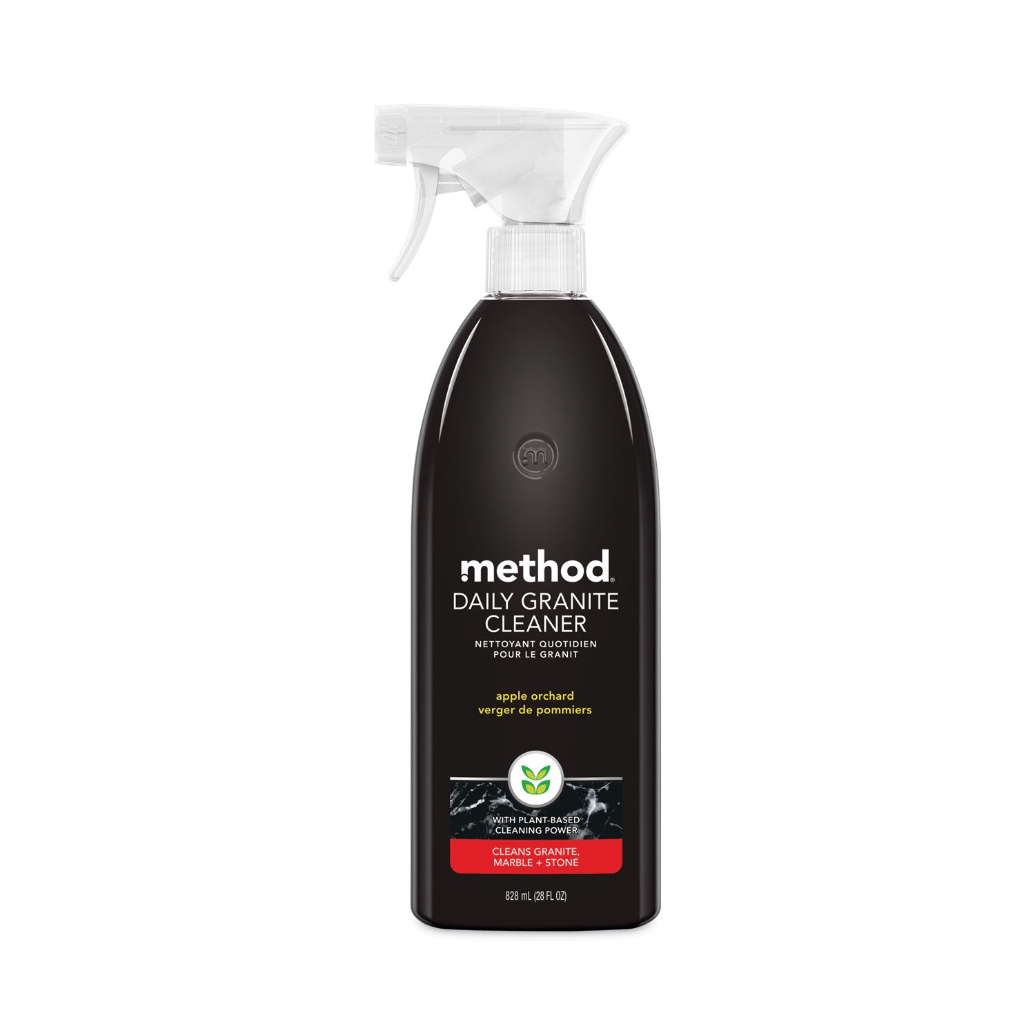Method Daily Granite Cleaner, Apple Orchard Scent, 28 oz Spray Bottle, 8/Carton