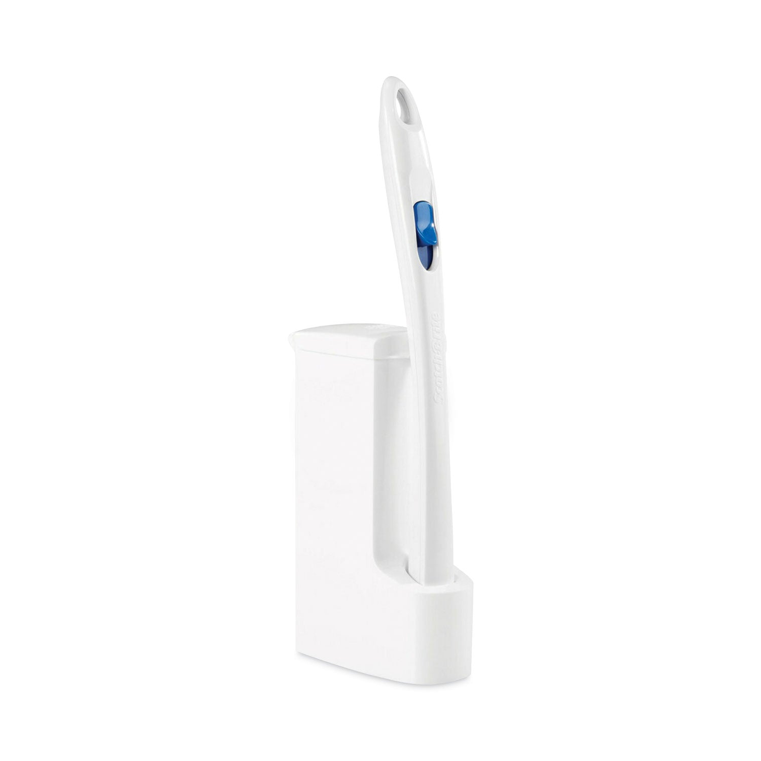 Scotch-Brite Toilet Scrubber Starter Kit, 1 Handle and 5 Scrubbers, White/Blue
