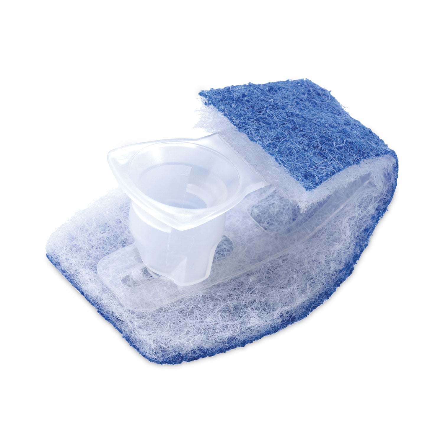 Scotch-Brite Toilet Scrubber Starter Kit, 1 Handle and 5 Scrubbers, White/Blue