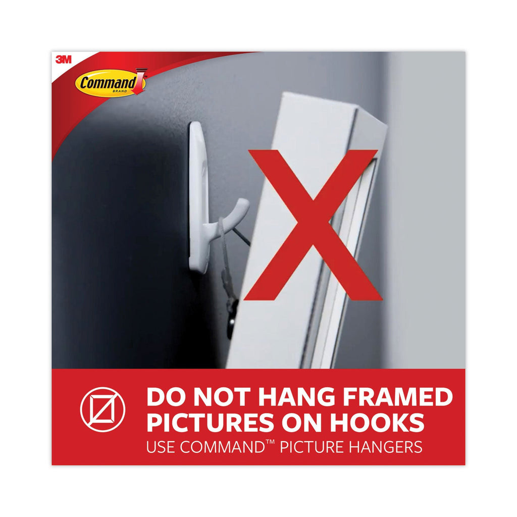 Command Clear Hooks and Strips, Plastic, Mini, 6 Hooks and 8 Strips/Pack
