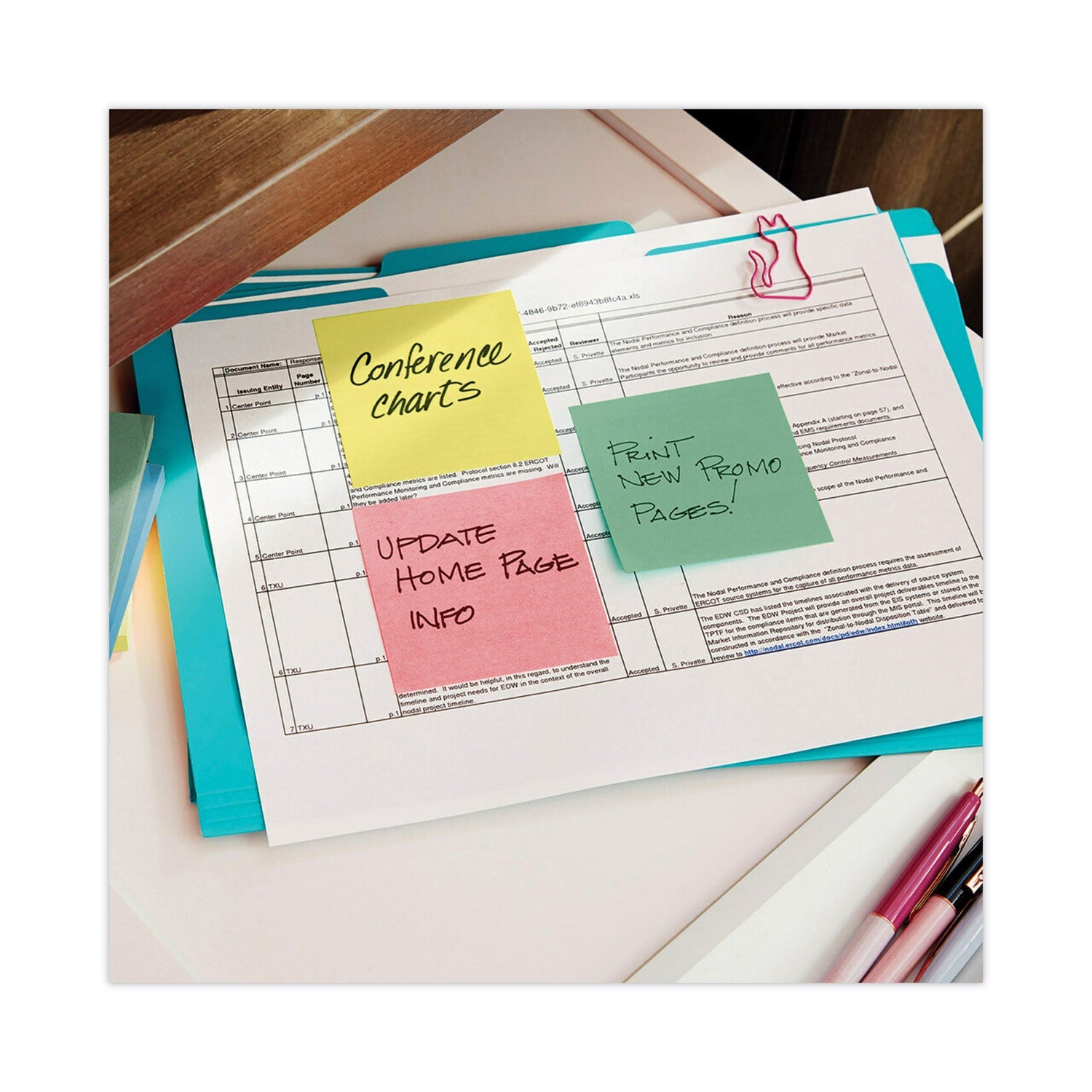 Post-it Original Recycled Pop-up Notes, 3" x 3", Sweet Sprinkles Collection Colors, 100 Sheets/Pad, 6 Pads/Pack