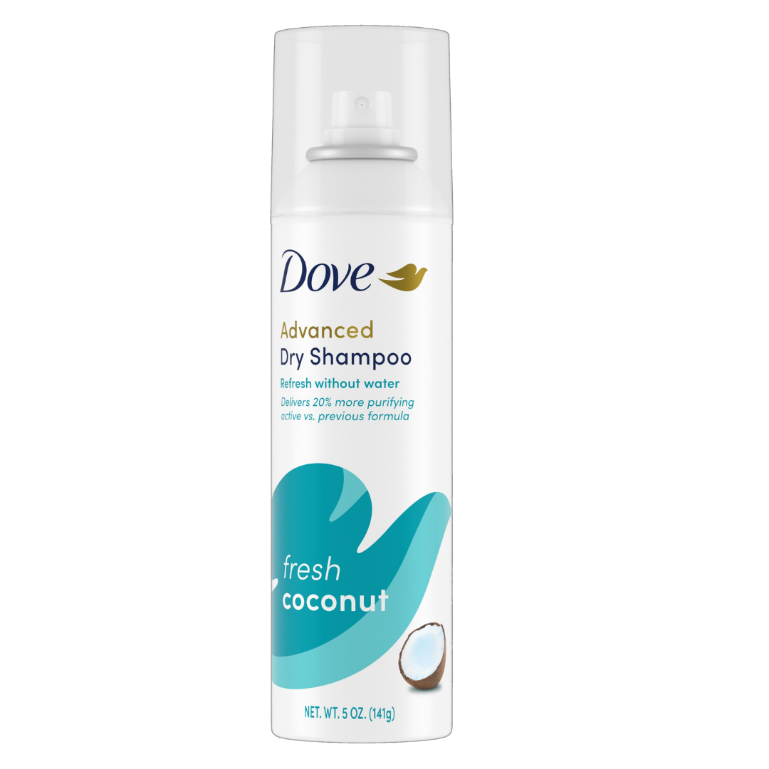Dove Advanced Dry Shampoo Fresh Coconut and Purifying Relief (5oz)