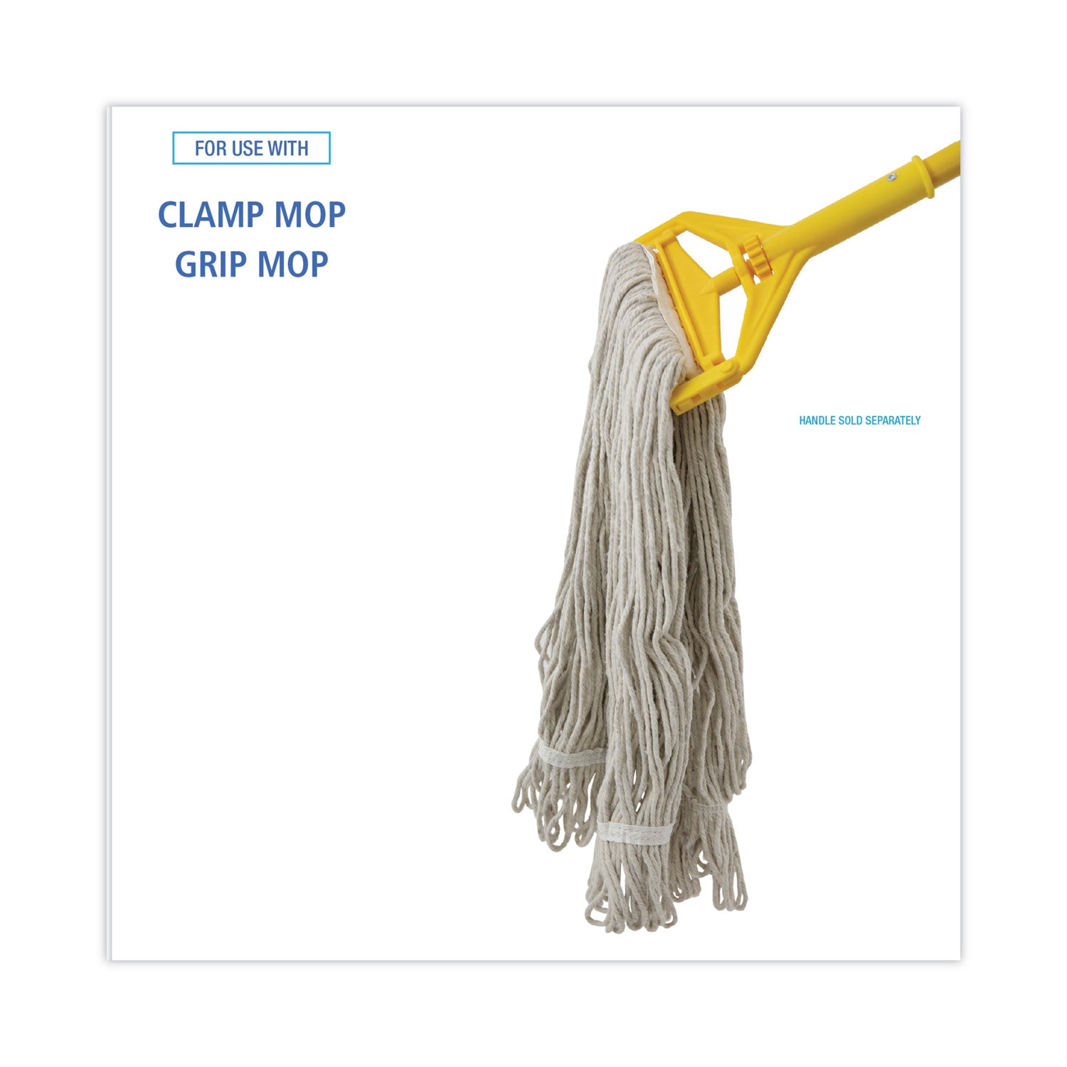 Boardwalk Pro Loop Web/Tailband Wet Mop Head, Cotton, 12/Carton