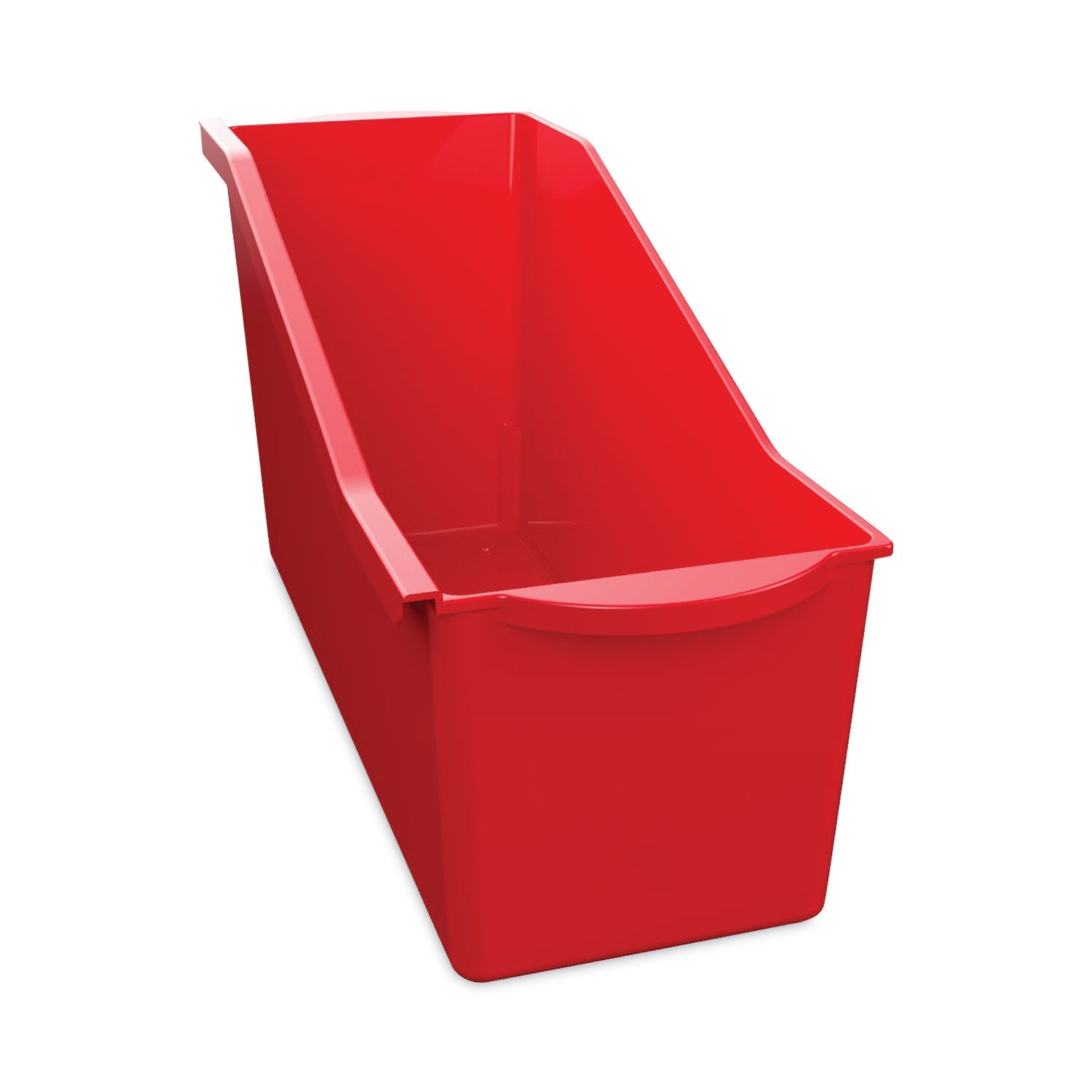 deflecto Antimicrobial Book Bin, 14.2 x 5.34 x 7.35, Red