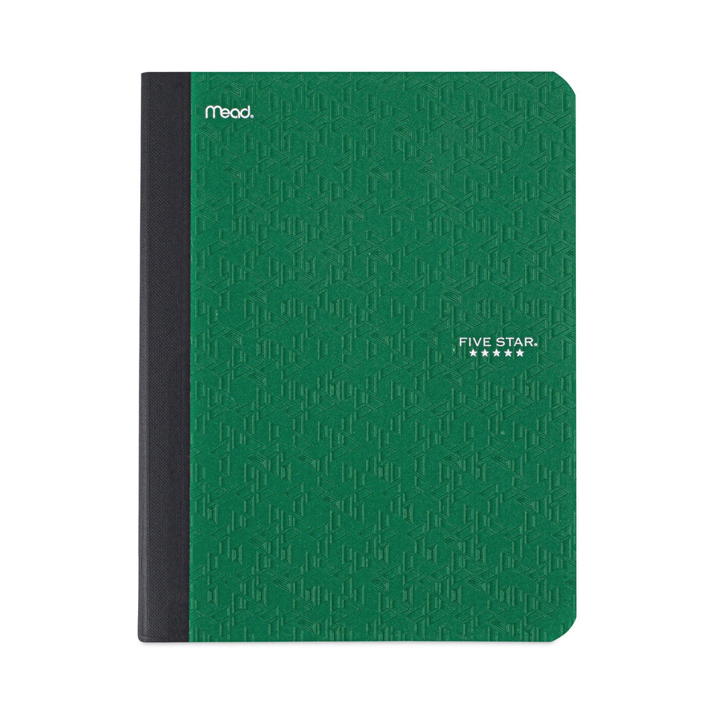 Five Star Composition Book, Medium/College Rule, Randomly Assorted Covers (Black/Blue/Green/Red/Yellow), 9.75 x 7.5, 100 Sheets