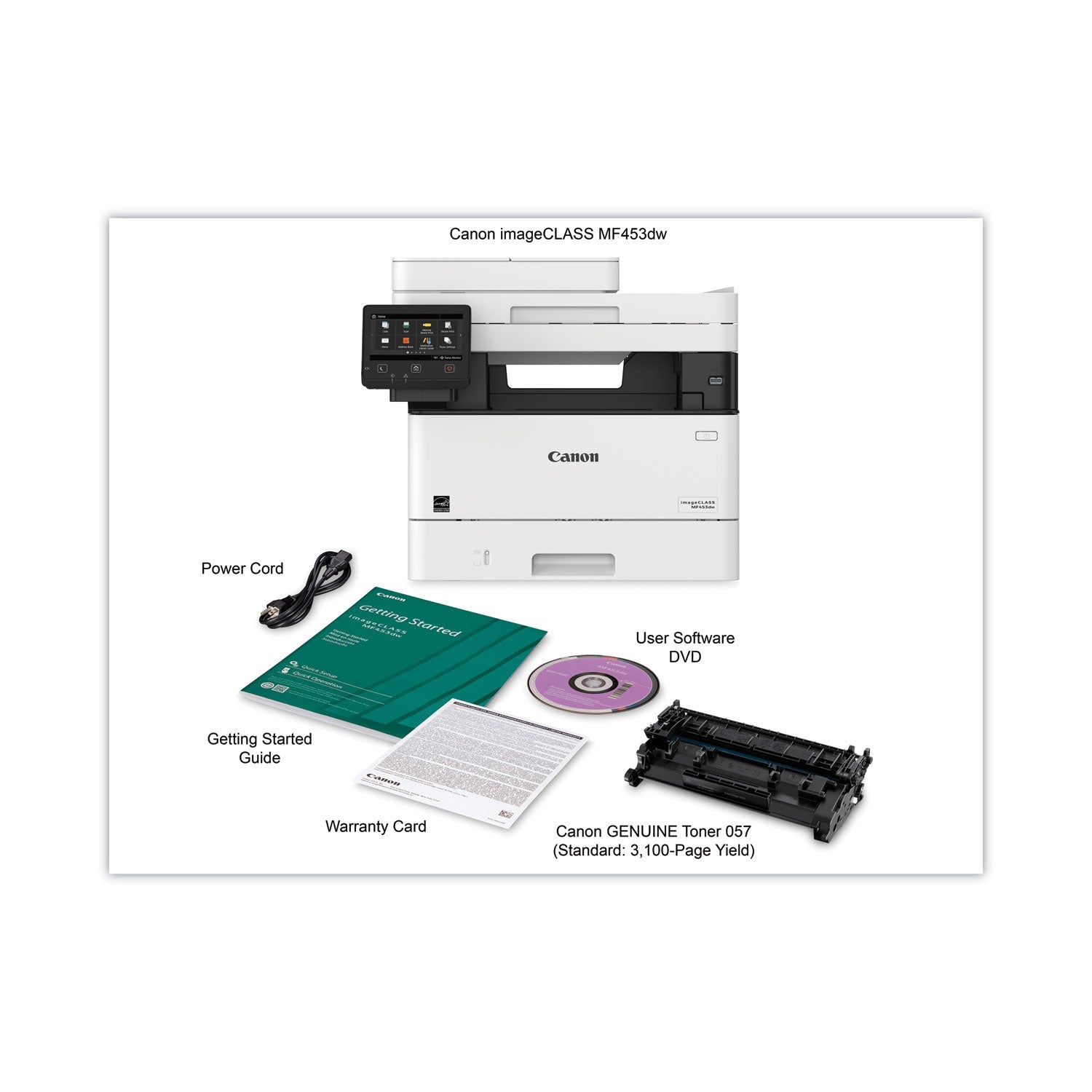 Canon imageCLASS MF453dw Wireless Laser Printer, Copy/Print/Scan