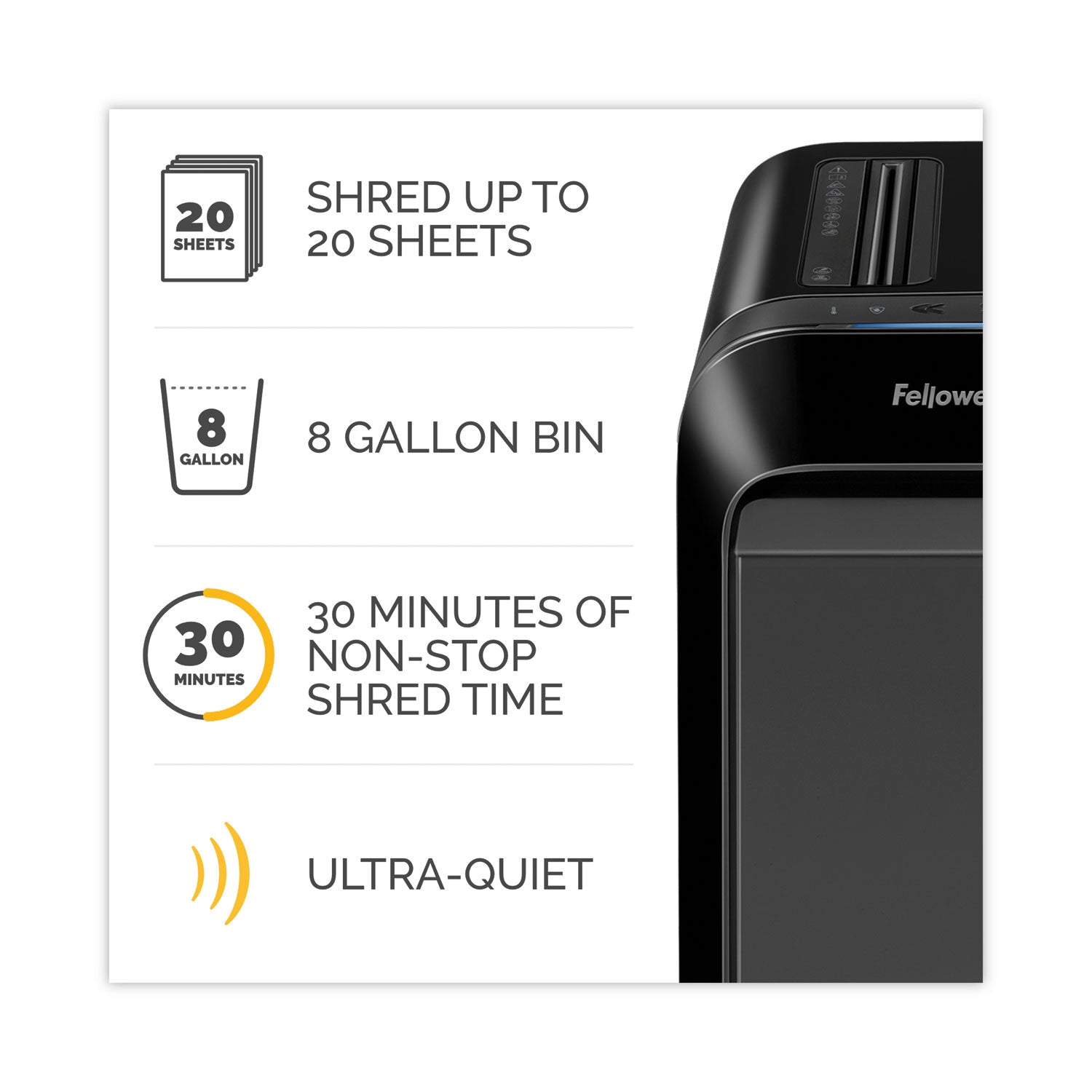 Fellowes Powershred LX220 Micro-Cut Shredder, 20 Manual Sheet Capacity, Black