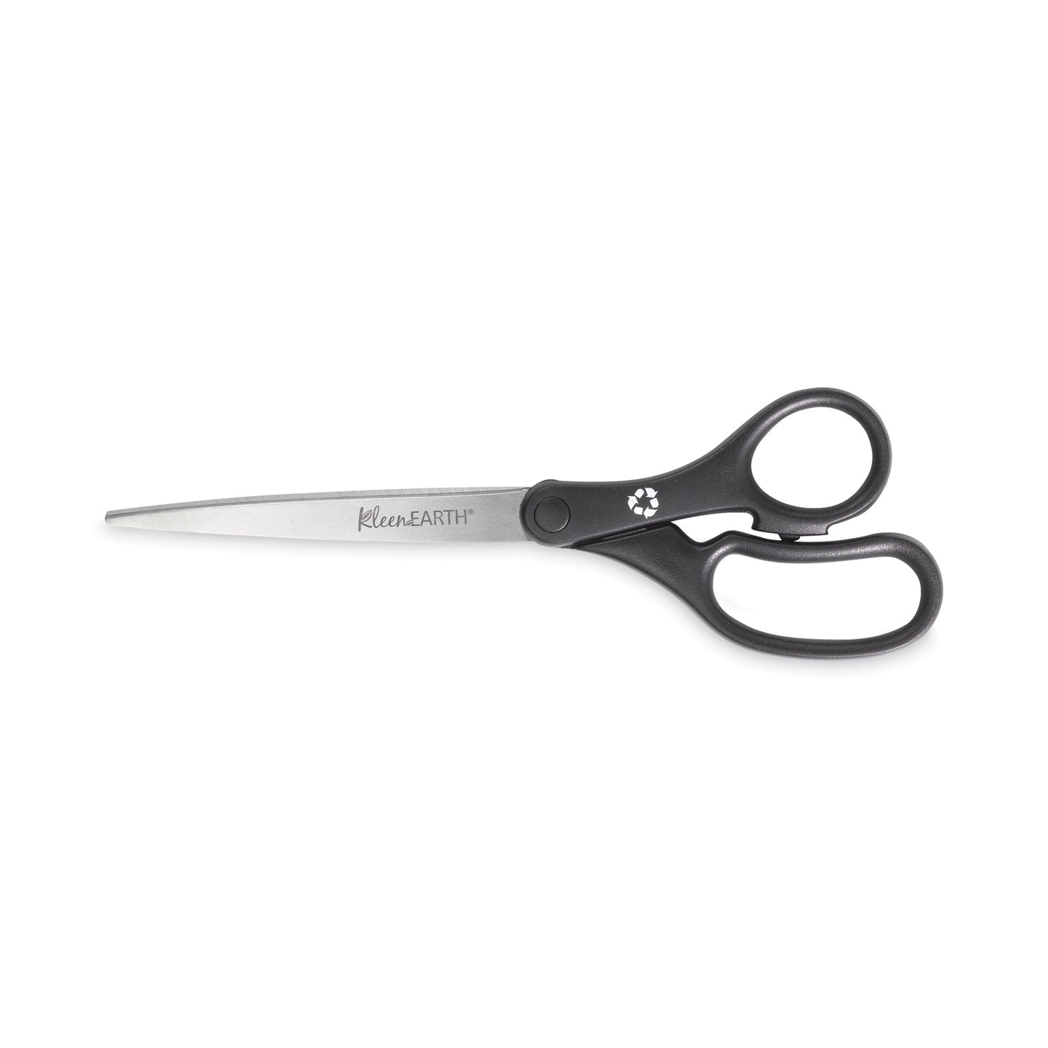 Westcott KleenEarth Basic Plastic Handle Scissors, 9" Long, 4.25" Cut Length, Black Straight Handle