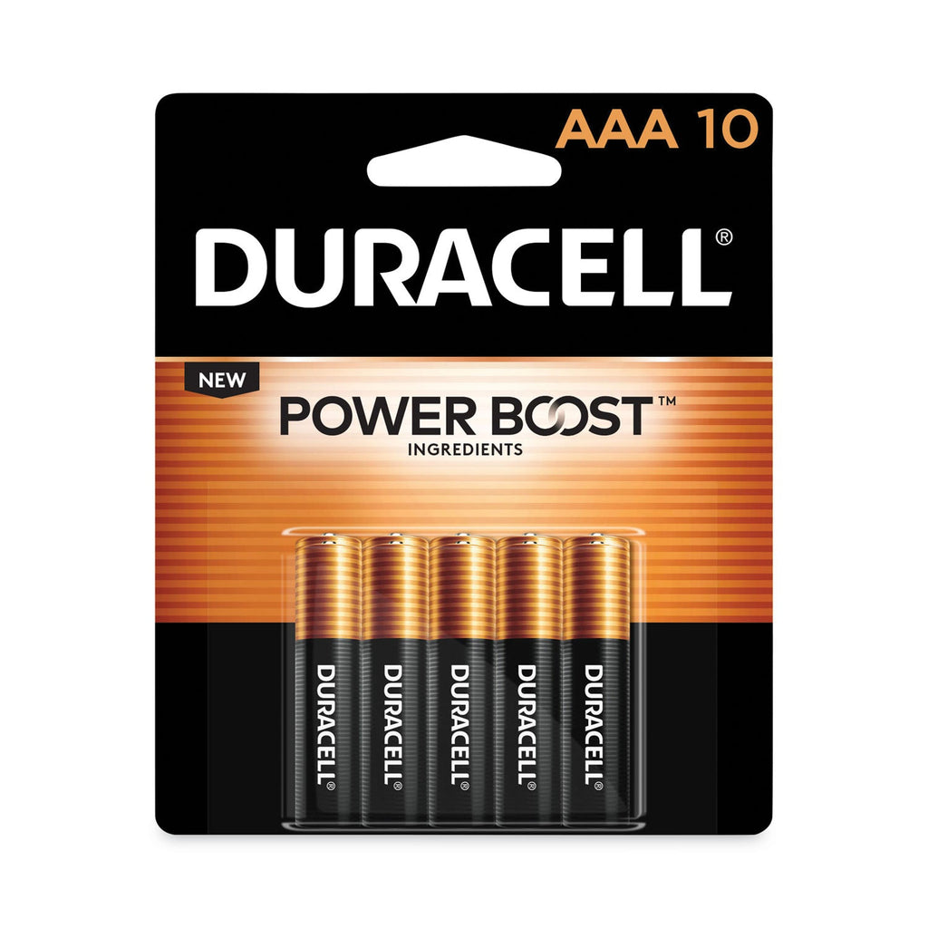 Duracell Power Boost CopperTop Alkaline AAA Batteries, 10/Pack