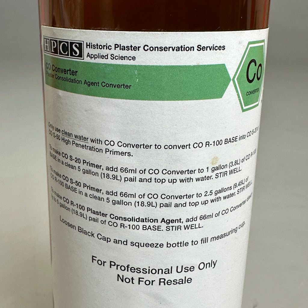 HISTORIC PLASTER Consolidation Agent Converter 480ml/ 16 fl. oz Brown