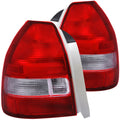 Anzo 1996-2000 Honda Civic Tail lights Red/Clear