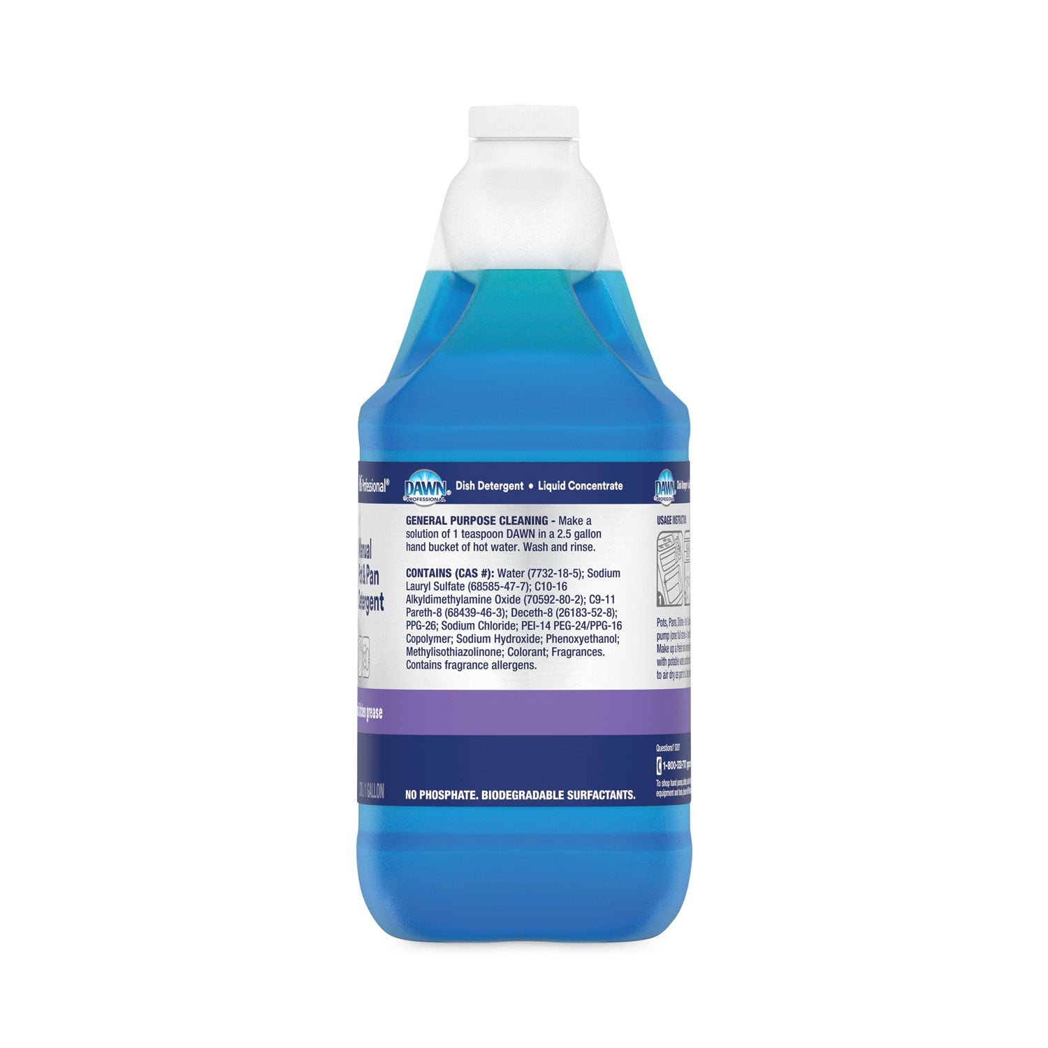 Dawn Manual Pot/Pan Dish Detergent, Original, 4/Carton