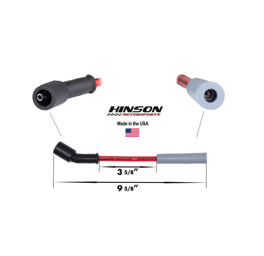 Red 8.5mm Spark Plug Wires – LS1-LS7, LSA & Gen V LT, Straight or 45° Boot