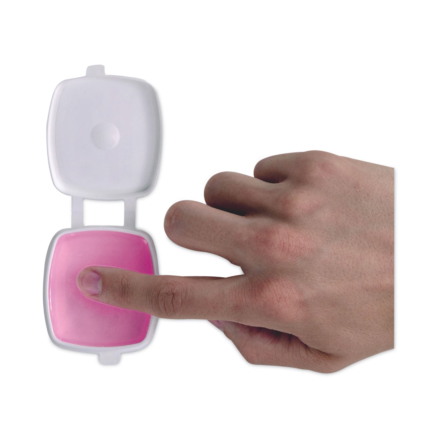 LEE Sortkwik Fingertip Moisteners, 1 oz, Pink