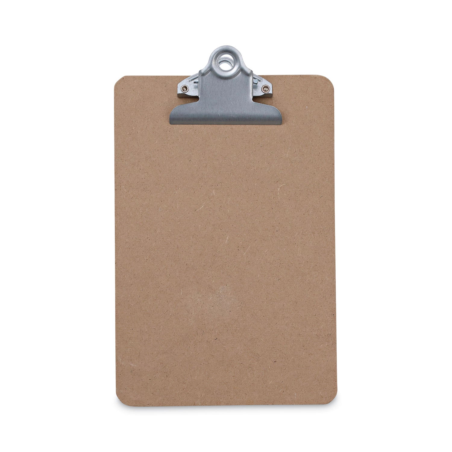 Universal Hardboard Clipboard, 0.75" Clip Capacity, Holds 5 x 8 Sheets, Brown, 3/Pack