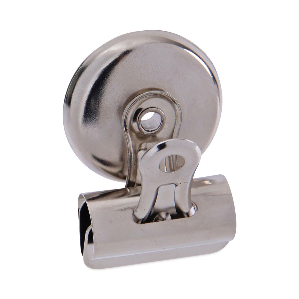 Universal Bulldog Magnetic Clips, Small, Nickel, 18/Pack