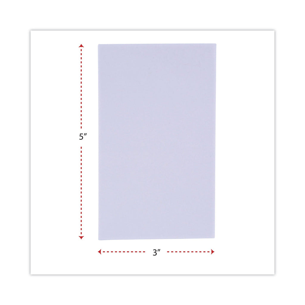 Universal Scratch Pad Value Pack, Unruled, 3 x 5, White, 100 Sheets, 180/Carton