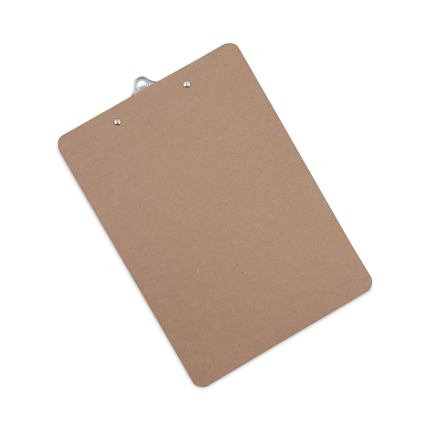 Universal Hardboard Clipboard, 1.25" Clip Capacity, Holds 8.5 x 11 Sheets, Brown, 3/Pack