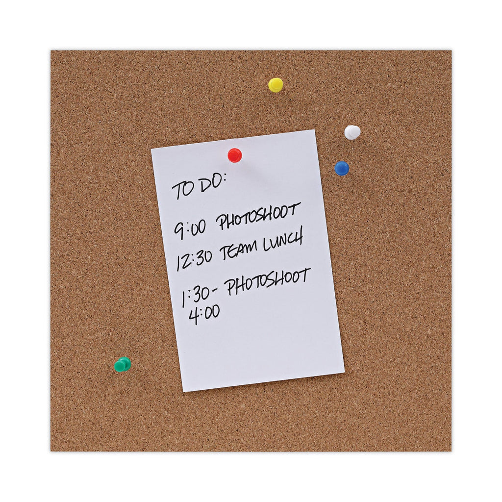 Universal Cork Board with Oak Style Frame, 24 x 18, Natural, Oak-Finished Frame