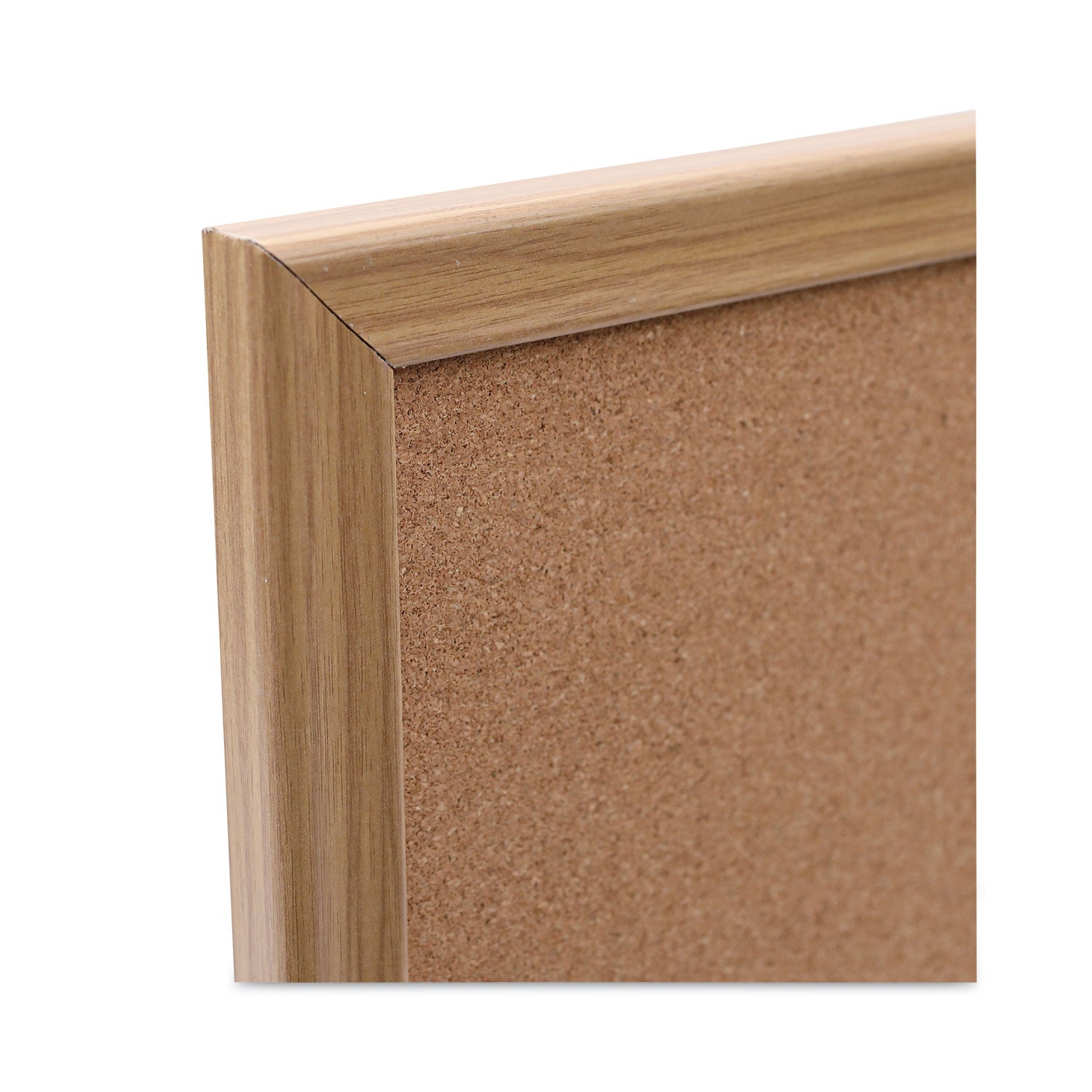 Universal Cork Board with Oak Style Frame, 24 x 18, Natural, Oak-Finished Frame