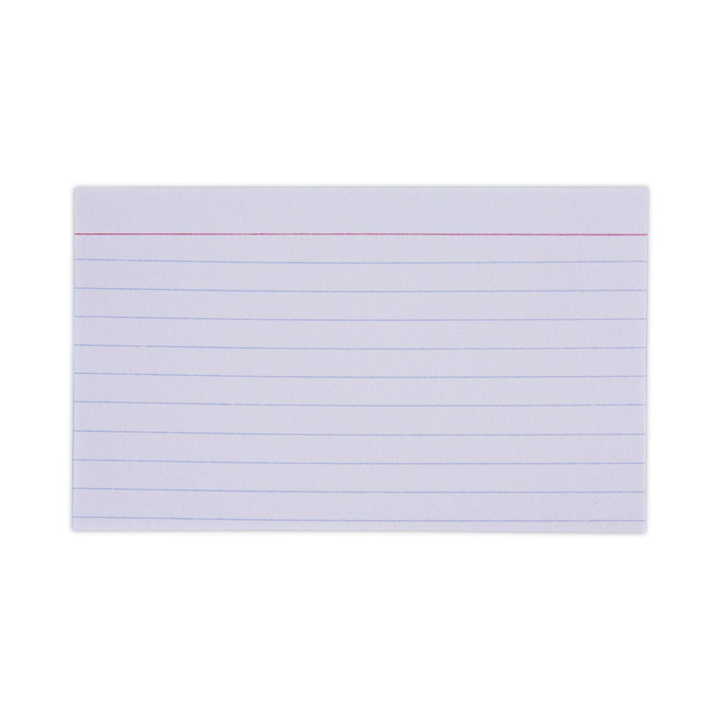 Universal Ruled Index Cards, 3 x 5, White, 100/Pack