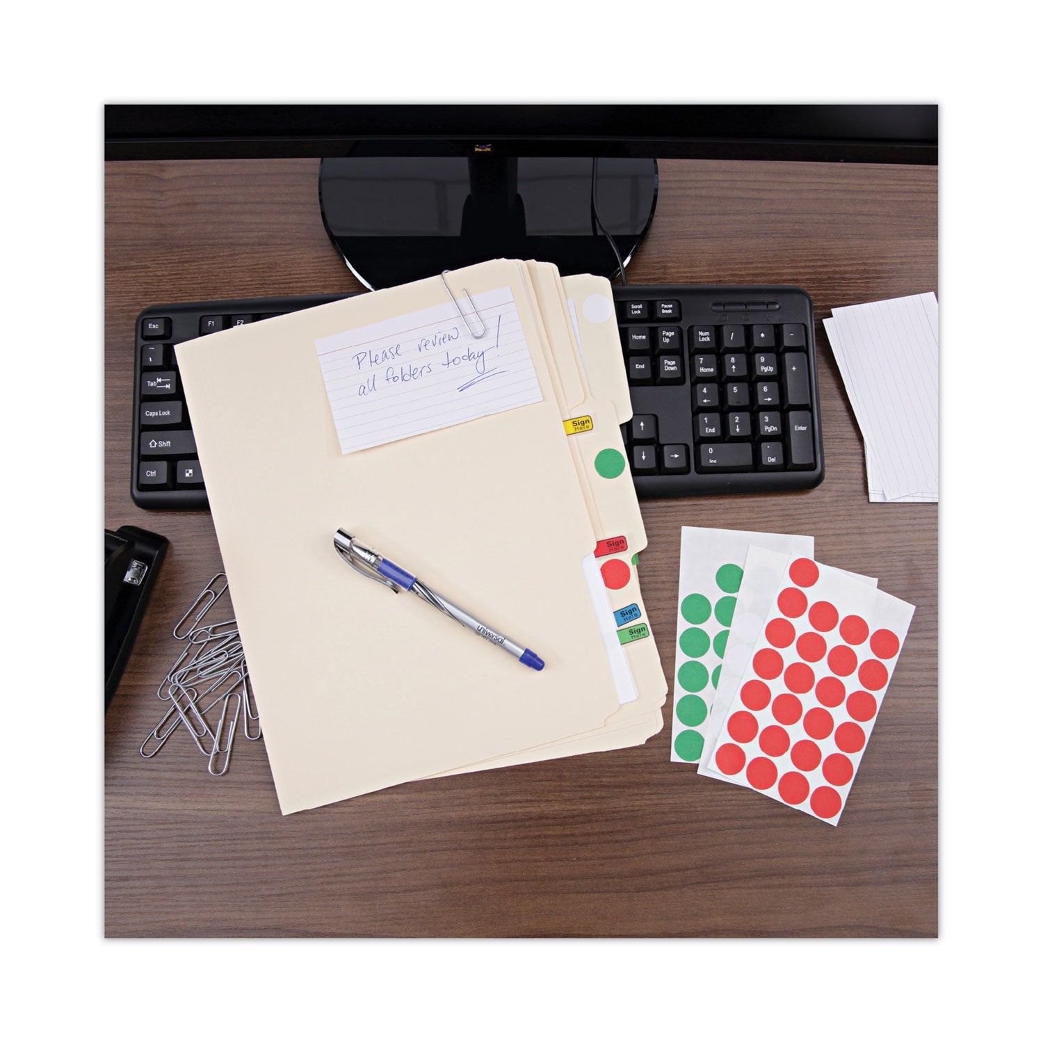 Universal Ruled Index Cards, 3 x 5, White, 100/Pack