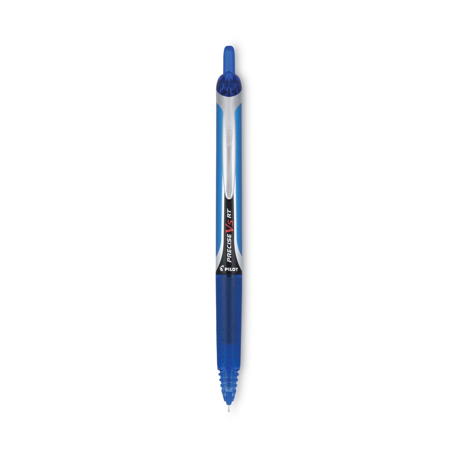 Pilot Precise V5RT Roller Ball Pen, Retractable, Extra-Fine 0.5 mm, Blue Ink, Blue Barrel