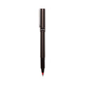 uniball Deluxe Roller Ball Pen, Stick, Micro 0.5 mm, Red Ink, Metallic Gray Barrel, Dozen