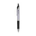 Pilot Acroball Pro Advanced Ink Ballpoint Pen, Retractable, Medium 1 mm, Black Ink, Silver Barrel, Dozen