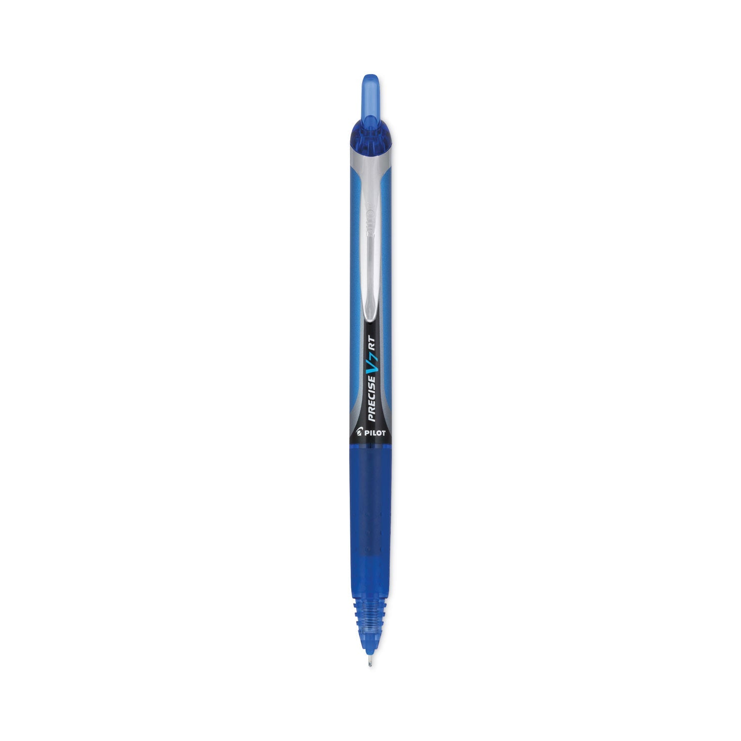 Pilot Precise V7RT Roller Ball Pen, Retractable, Fine 0.7 mm, Blue Ink, Blue Barrel