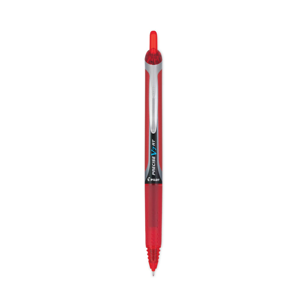 Pilot Precise V7RT Roller Ball Pen, Retractable, Fine 0.7 mm, Red Ink, Red Barrel