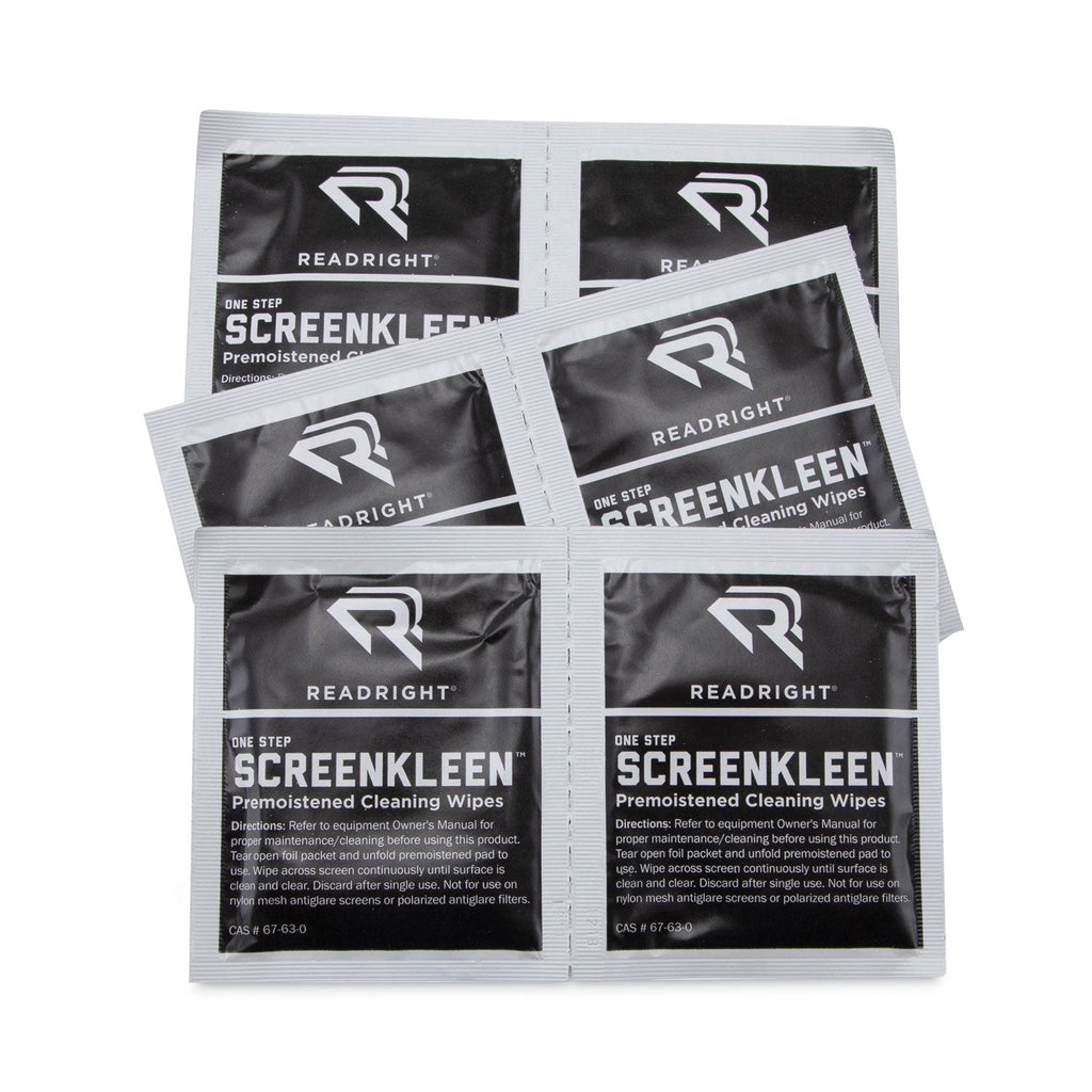 Read Right OneStep Screen Cleaner, 5 x 5, 24/Box