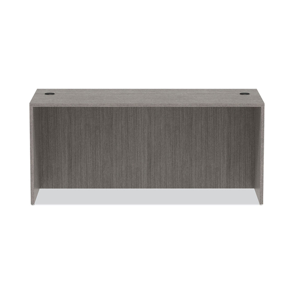 Alera Valencia Series Straight Front Desk Shell, 65" x 29.5" x 29.63", Gray