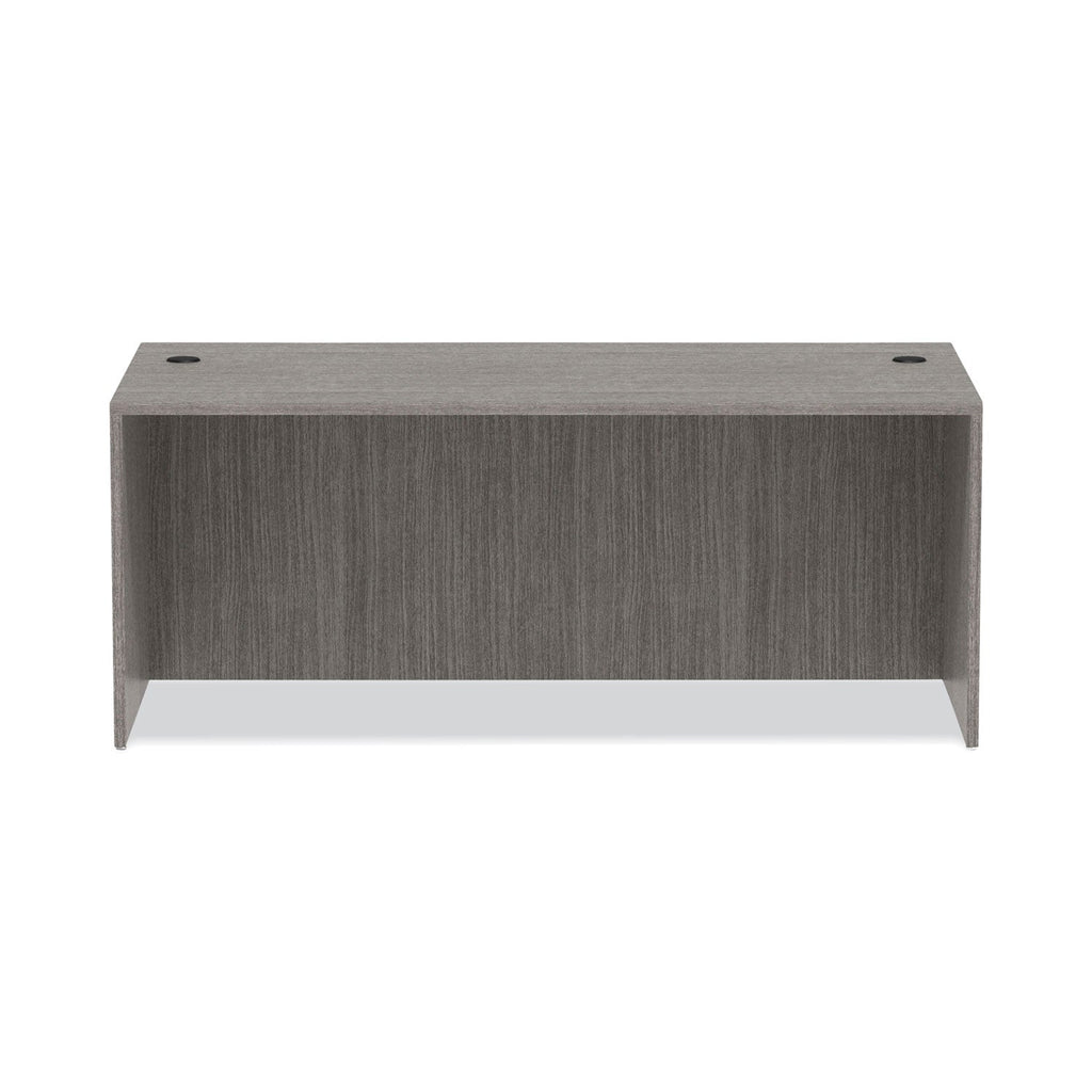 Alera Valencia Series Straight Front Desk Shell, 71" x 35.5" x 29.63", Gray