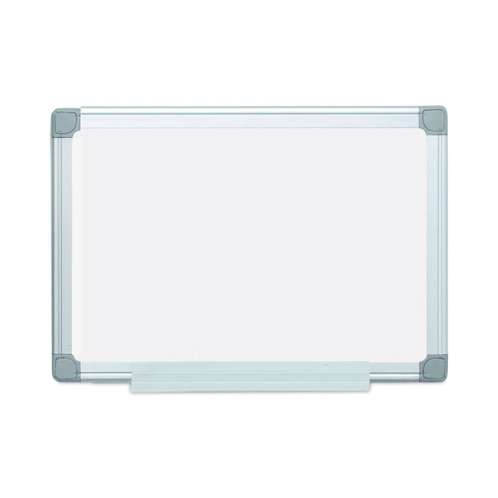 MasterVision Earth Easy-Clean Dry Erase Board, White/Silver, 18x24